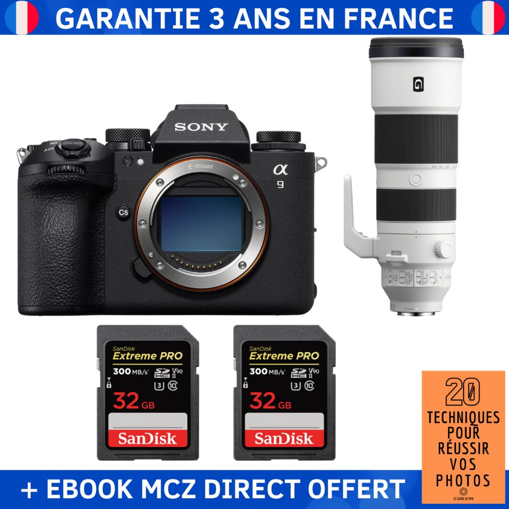 Sony A9 III + FE 200 600mm f5.6 6.3 G OSS + 2 SanDisk Extreme PRO UHS II SDXC 300 MB/ + Ebook '20 Techniques pour Réussir vos Photos' Appareil Photo Professionnel - vue 4