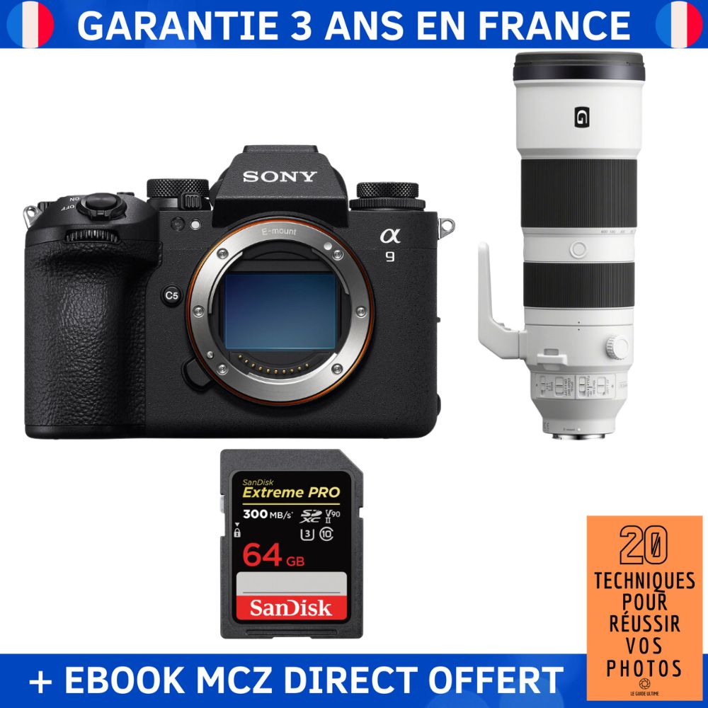 Sony A9 III + FE 200 600mm f5.6 6.3 G OSS + 1 SanDisk Extreme PRO UHS II SDXC 300 MB/ + Ebook '20 Techniques pour Réussir vos Photos' Appareil Photo Professionnel - vue 4