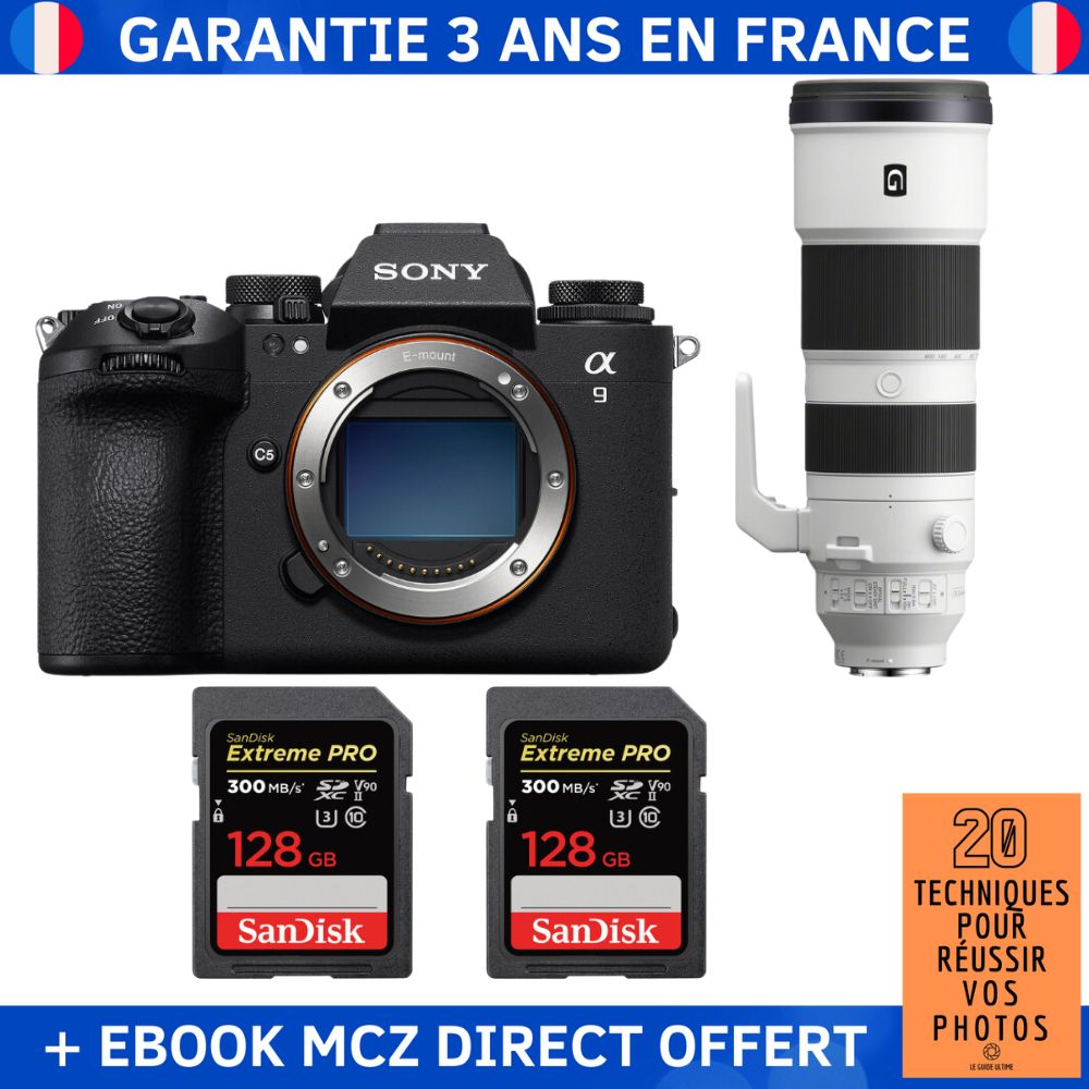 Sony A9 III + FE 200 600mm f5.6 6.3 G OSS + 2 SanDisk Extreme PRO UHS II SDXC 300 MB/ + Ebook '20 Techniques pour Réussir vos Photos' Appareil Photo Professionnel - vue 5