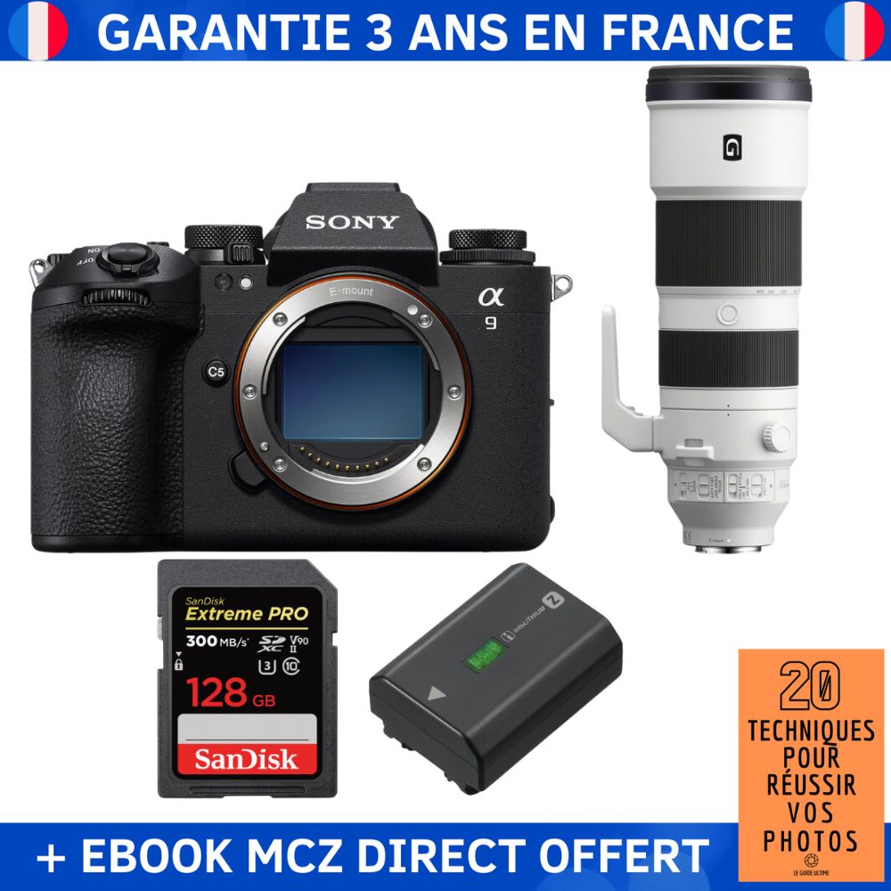 Sony A9 III + FE 200 600mm f5.6 6.3 G OSS + 1 SanDisk Extreme PRO UHS II SDXC 300 MB/ + 1 Sony NP FZ100 + Ebook '20 Techniques pour Réussir vos Photos' Appareil Photo Professionnel - vue 5