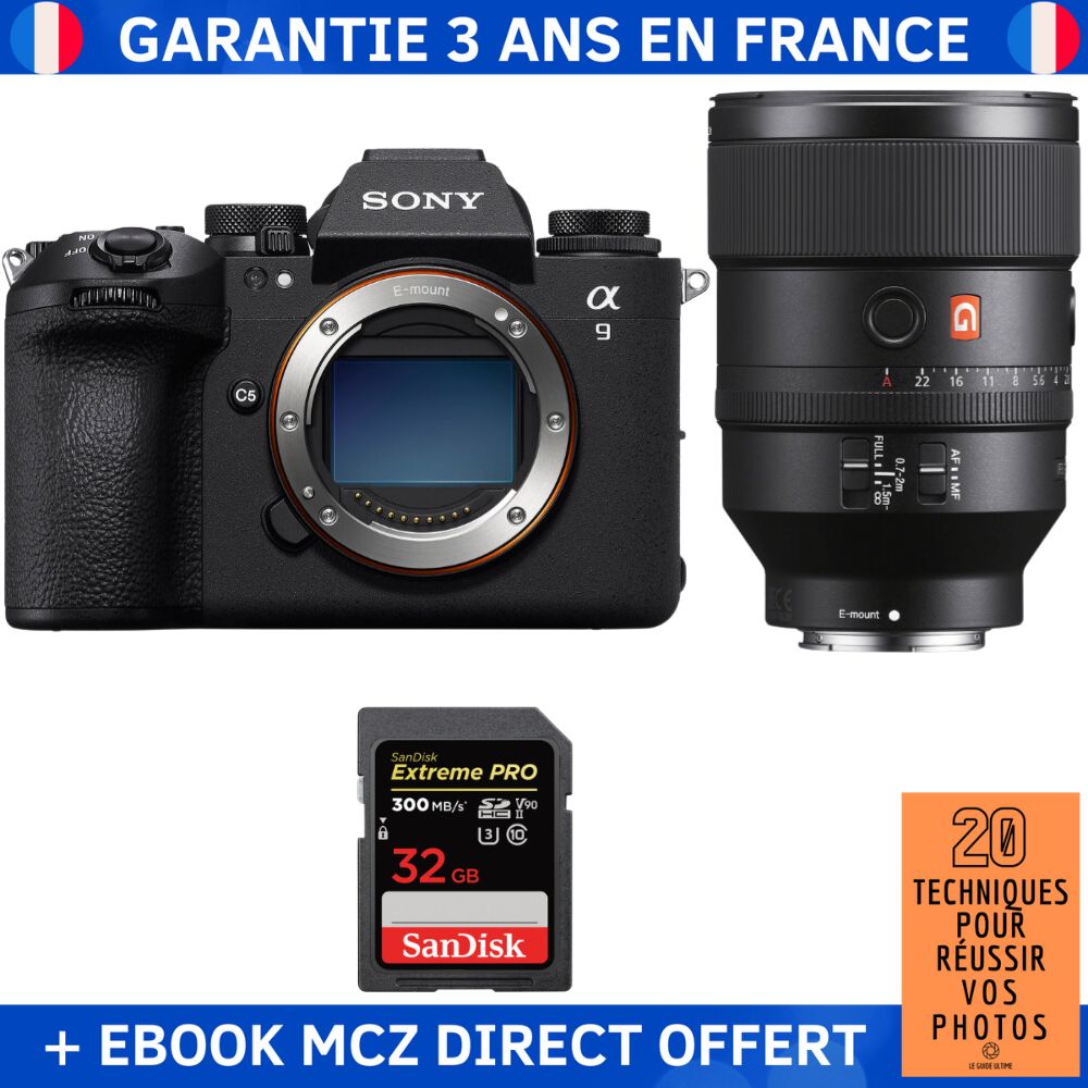 Sony A9 III + FE 135mm f1.8 GM + 1 SanDisk Extreme PRO UHS II SDXC 300 MB/ + Ebook '20 Techniques pour Réussir vos Photos' Appareil Photo Professionnel - vue 5