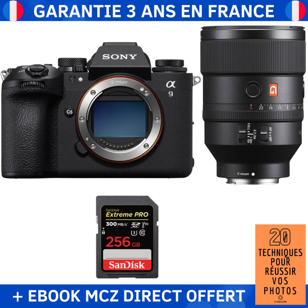Sony A9 III + FE 135mm f1.8 GM + 1 SanDisk Extreme PRO UHS II SDXC 300 MB/ + Ebook '20 Techniques pour Réussir vos Photos' Appareil Photo Professionnel - vue 4