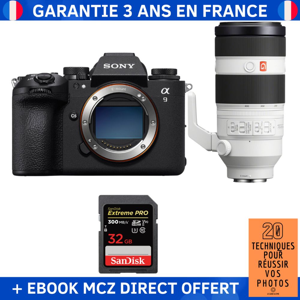 Sony A9 III + FE 100 400mm f4.5 5.6 GM OSS + 1 SanDisk Extreme PRO UHS II SDXC 300 MB/ + Ebook '20 Techniques pour Réussir vos Photos' Appareil Photo Professionnel - vue 4