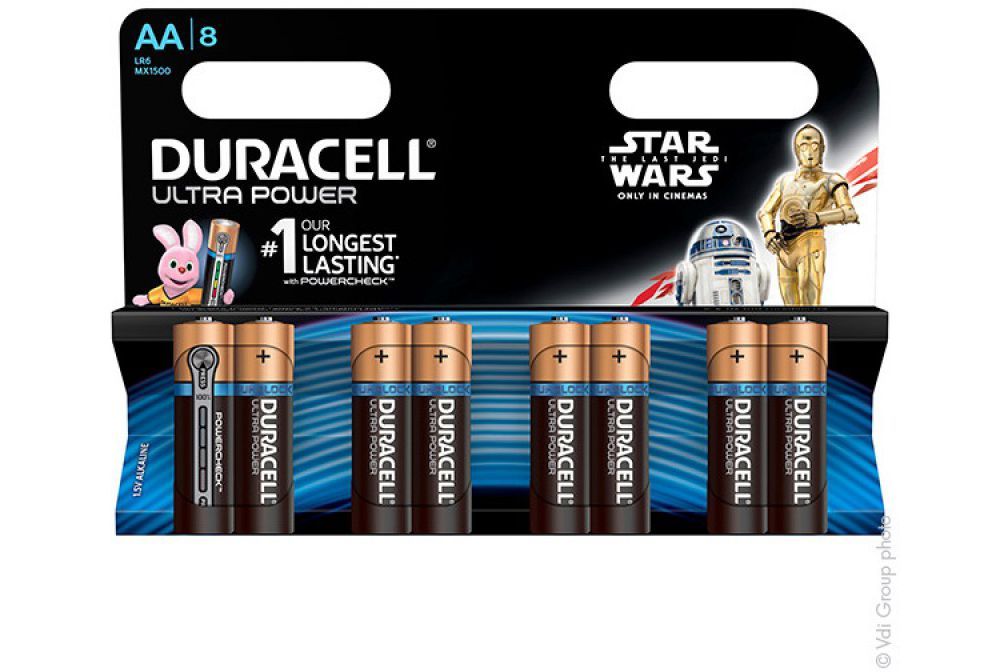 Duracell Piles LR06AA Ultra Power Le lot de 8 - vue 2