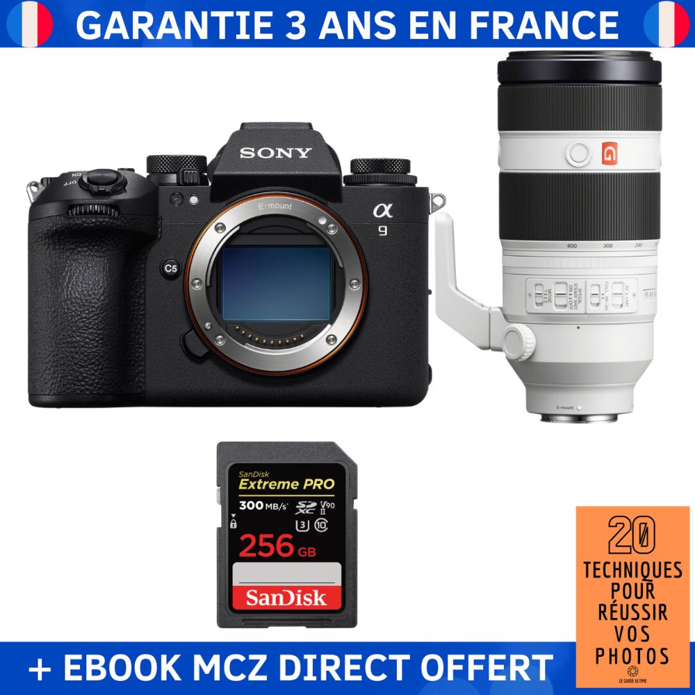 Sony A9 III + FE 100 400mm f4.5 5.6 GM OSS + 1 SanDisk Extreme PRO UHS II SDXC 300 MB/ + Ebook '20 Techniques pour Réussir vos Photos' Appareil Photo Professionnel - vue 5
