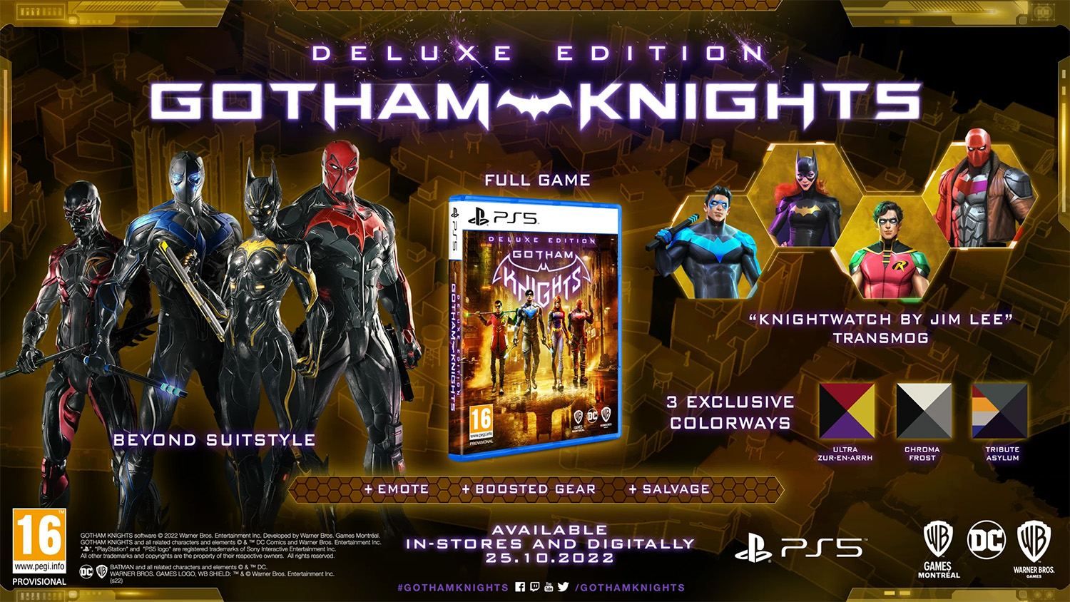 Gotham Knights Deluxe Edition Ps5 Import Uk