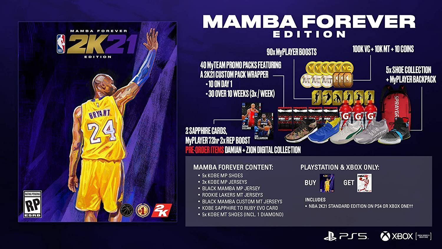Nba 2k21 [Mamba Forever Edition] Ps5 Us