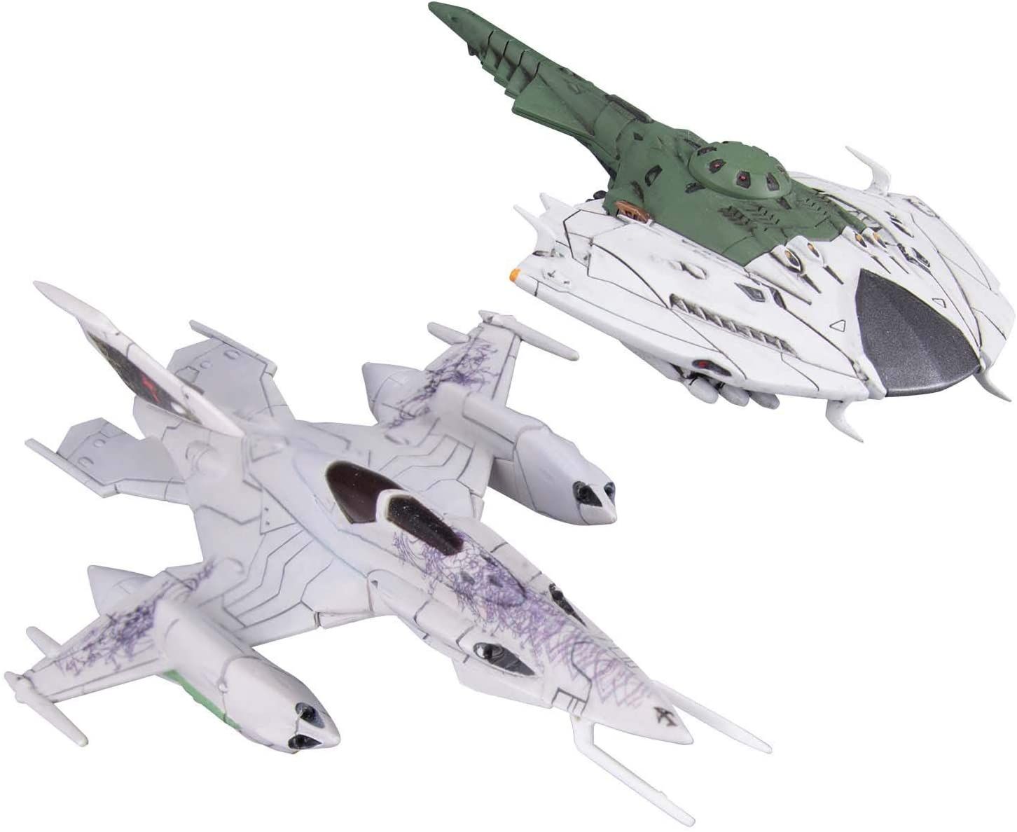 Space Battleship Yamato 2202 Mecha Collection Zwarke Embassy Personnel Only & Death Batator Set Plastic Model [Import Japonais]