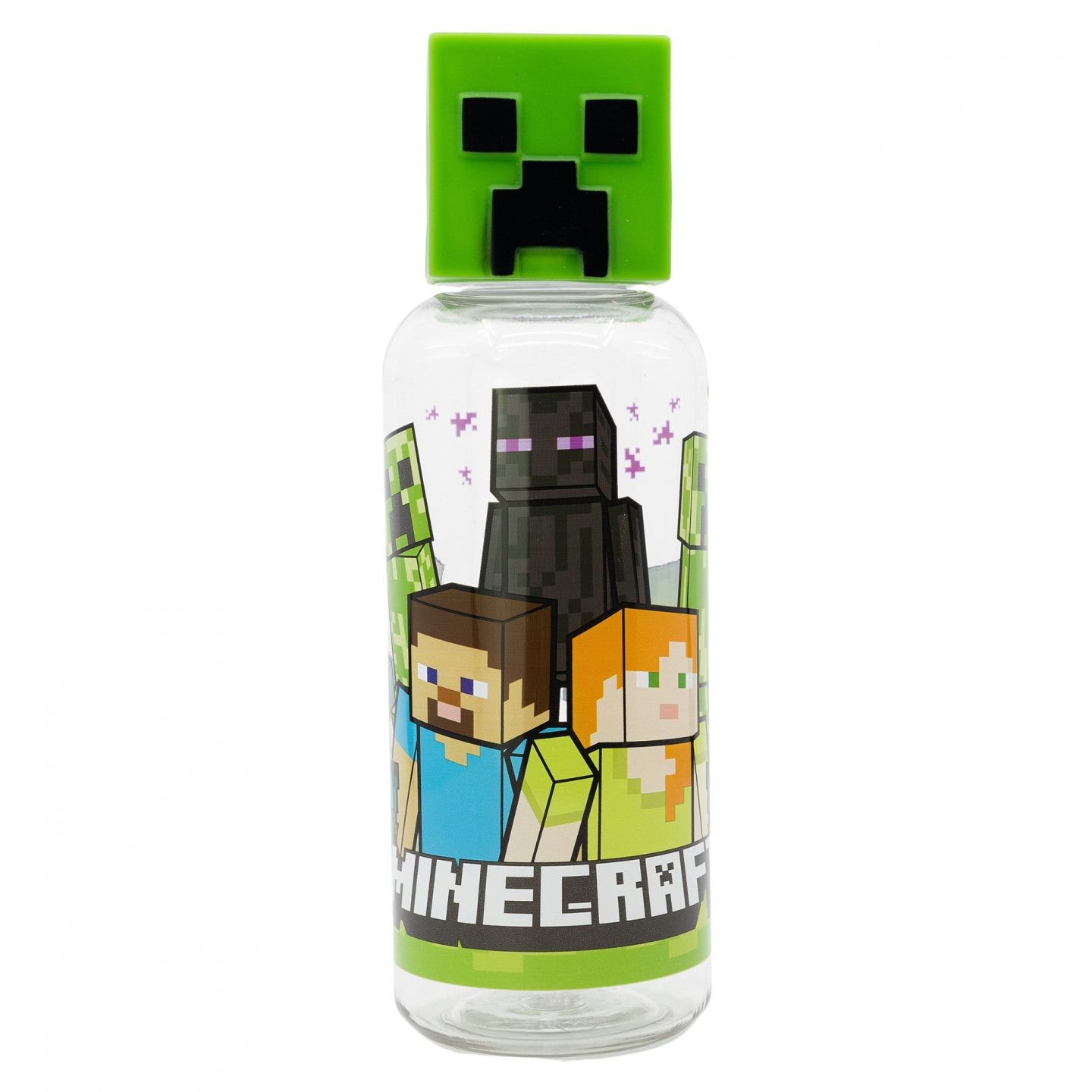 Stor - Water Bottle W/3d Figurine 560 Ml - Minecraft (088808723-40413