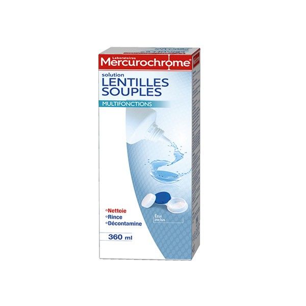 Solution Lentilles Souples Mercurochrome Le Flacon De 360 Ml - vue 2