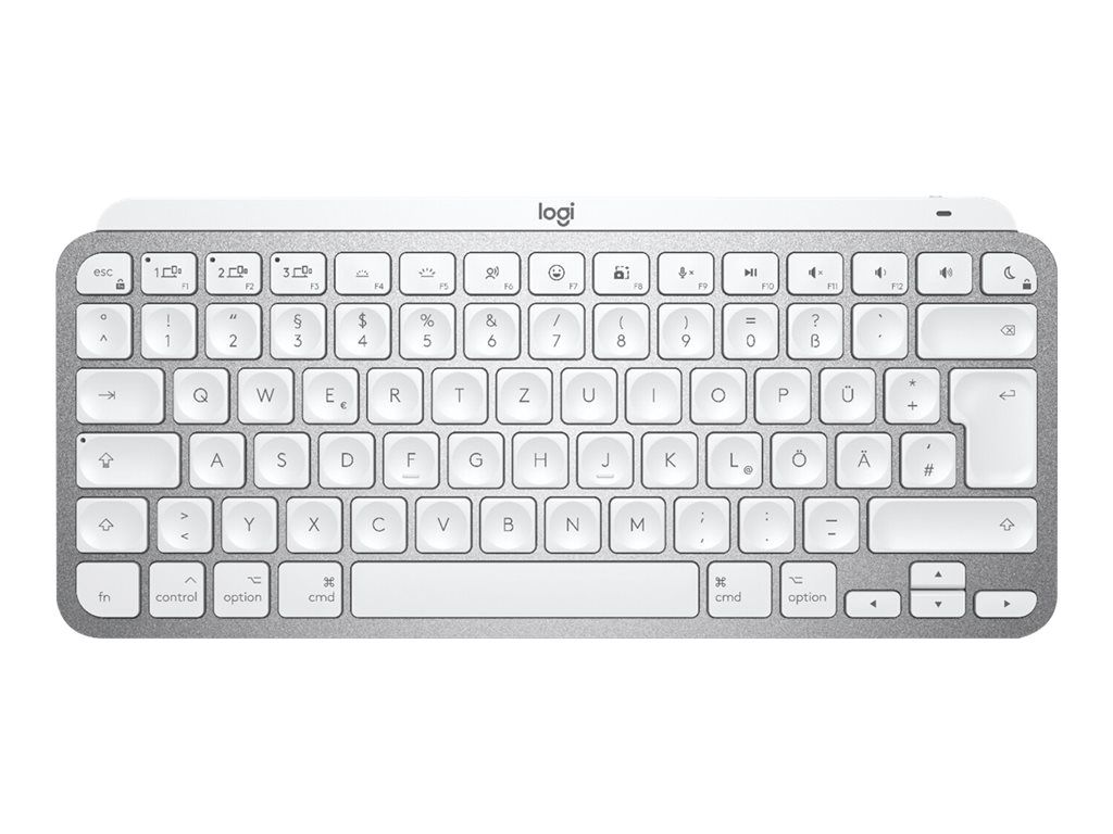 Logitech MX Keys Mini for Mac - Clavier - rétroéclairé - sans fil - Bluetooth - QWERTZ - Allemand - gris pâle