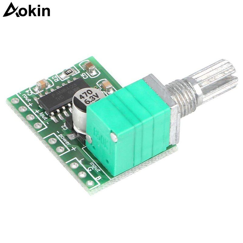 5Pcs Amplificateur Audio 5v double canal 3W + 3W DC 5V PAM8403 Mini carte d'ampli stéréo numérique avec potentiomètre pour Arduino