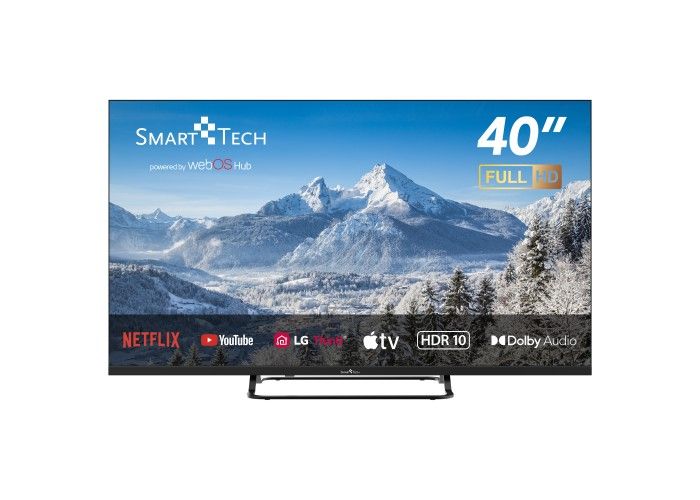 Smart Tech 40FW01V 40 TV LED Full HD 100 cm Web OS Molotov Netflix Prime Video Canal+ Disney+ 3xHDMI 2xUSB DOLBY Audio