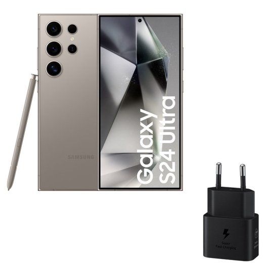 Samsung Galaxy S24 Ultra 12/256GB Negro Titanium Libre + Cargador
