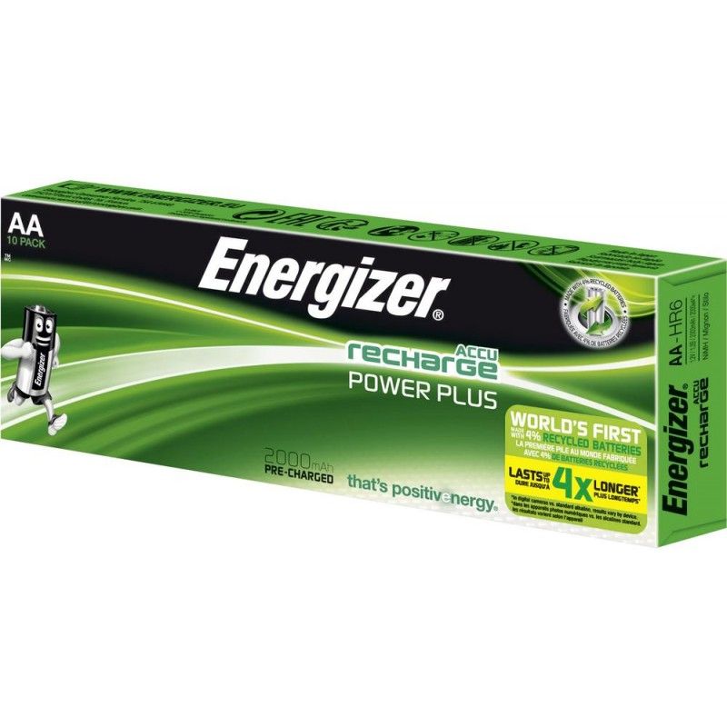 Accu LR06 AA NiMH Energizer Power Plus HR06 E300626800 2000 mAh 1.2 V 10 pc