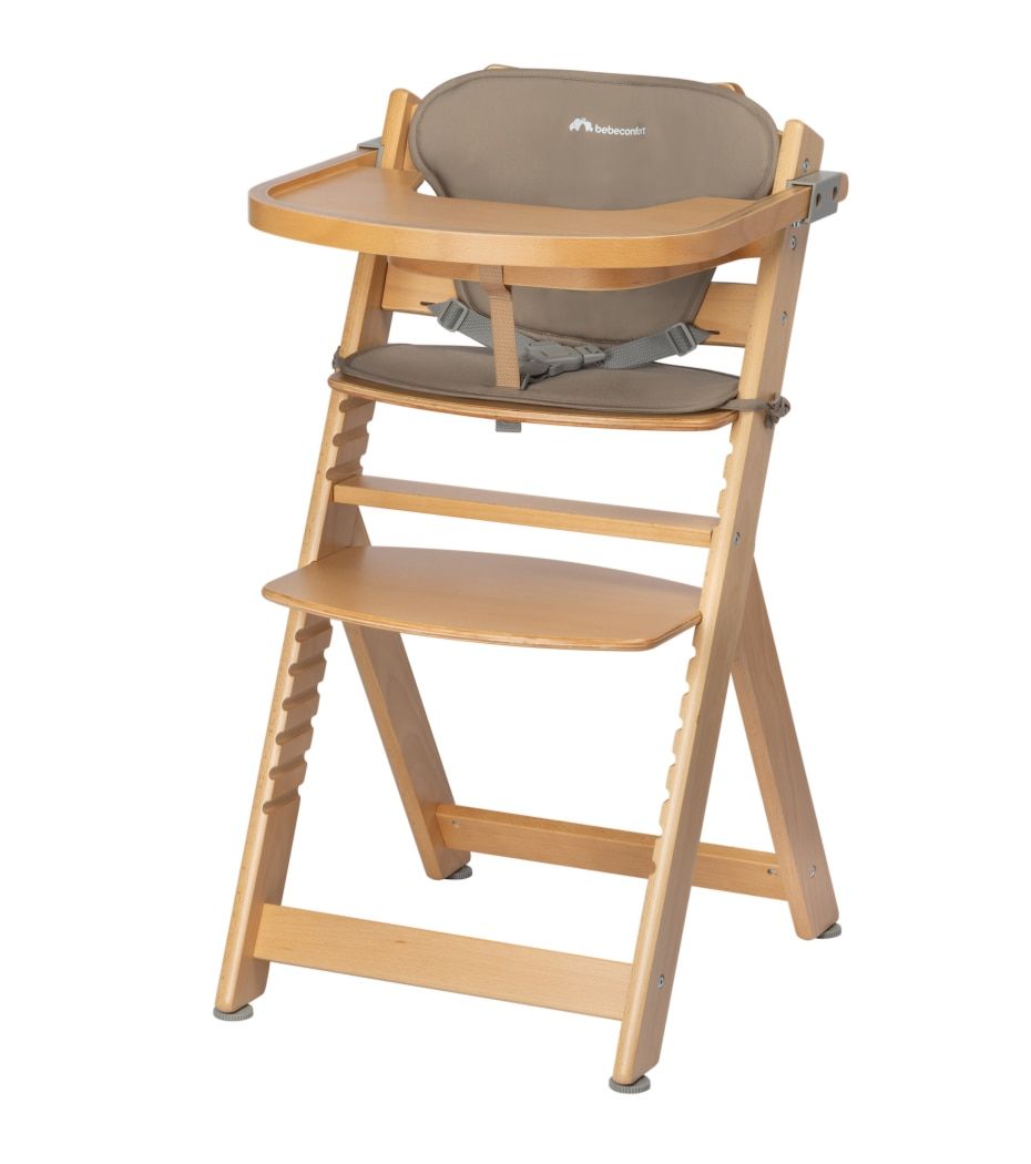 BEBECONFORT TIMBA + coussin Chaise haute bébé Chaise bois évolutive de à Chaise Bois et coussin