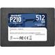 patriot patriot p210 - solid-state-disk - 512 gb - sata 6gb/s noir