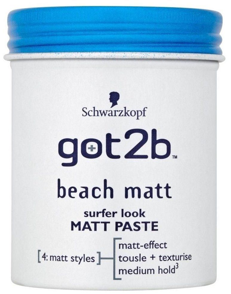Schwarzkopf Got2b Beach Boy Pate Modelante Matte Surfer Look 100ml