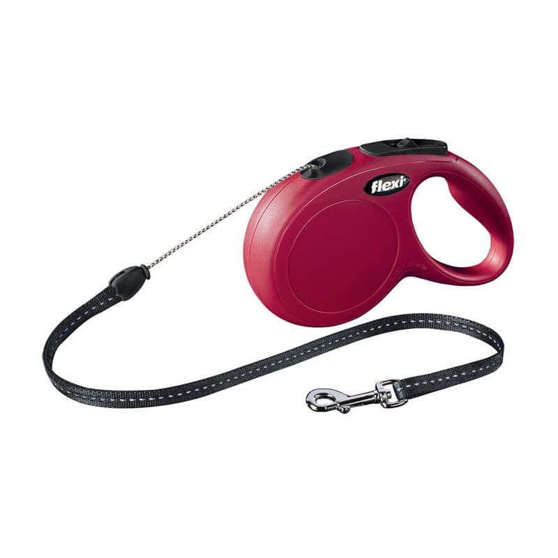 Laisse New Classic Rouge T.S 8m Chien