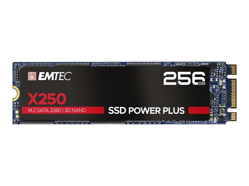 EMTEC SSD Power Plus X250 - SSD - 256 Go - interne - M.2 2280 - SATA 6Gb/s