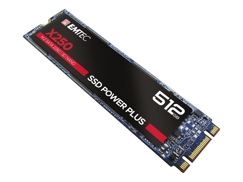 EMTEC SSD Power Plus X250 - SSD - 512 Go - interne - M.2 2280 - SATA 6Gb/s