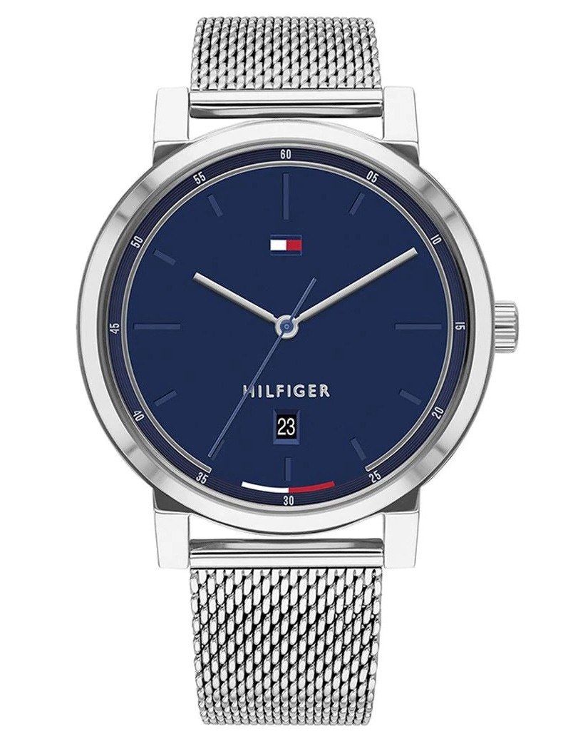 Tommy Hilfiger Montre Argent Analogique Hommes Thompson 1791732