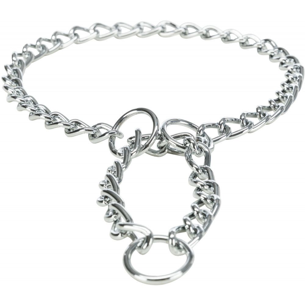 Comparer les prix de Trixie Collier D'arr?T En Cha?Ne, Simple Rang. Taille: L-Xl. Dimensions: 60 Cm/4 Mm Pour Chien