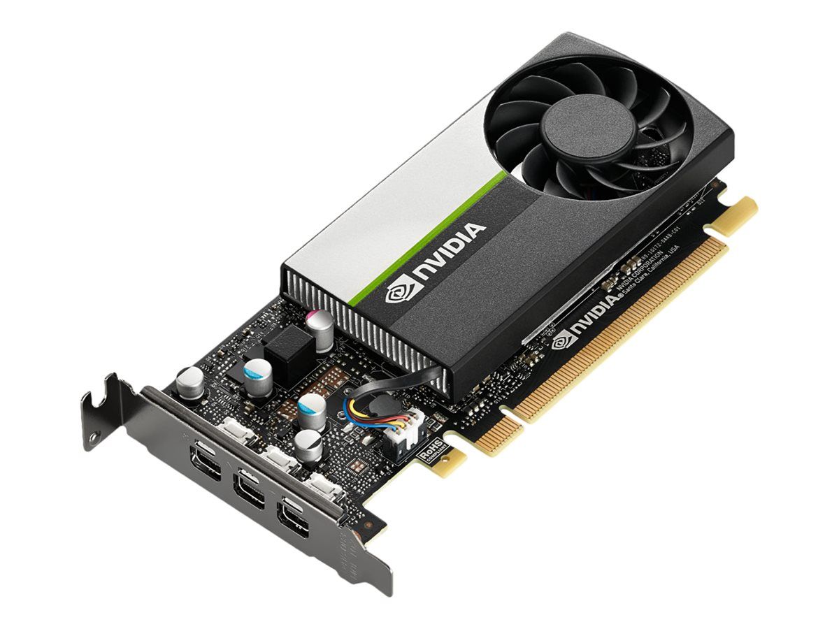 NVIDIA T400 Carte graphique T400 4 Go GDDR6 PCIe 3.0 x16 3 x Mini DisplayPort