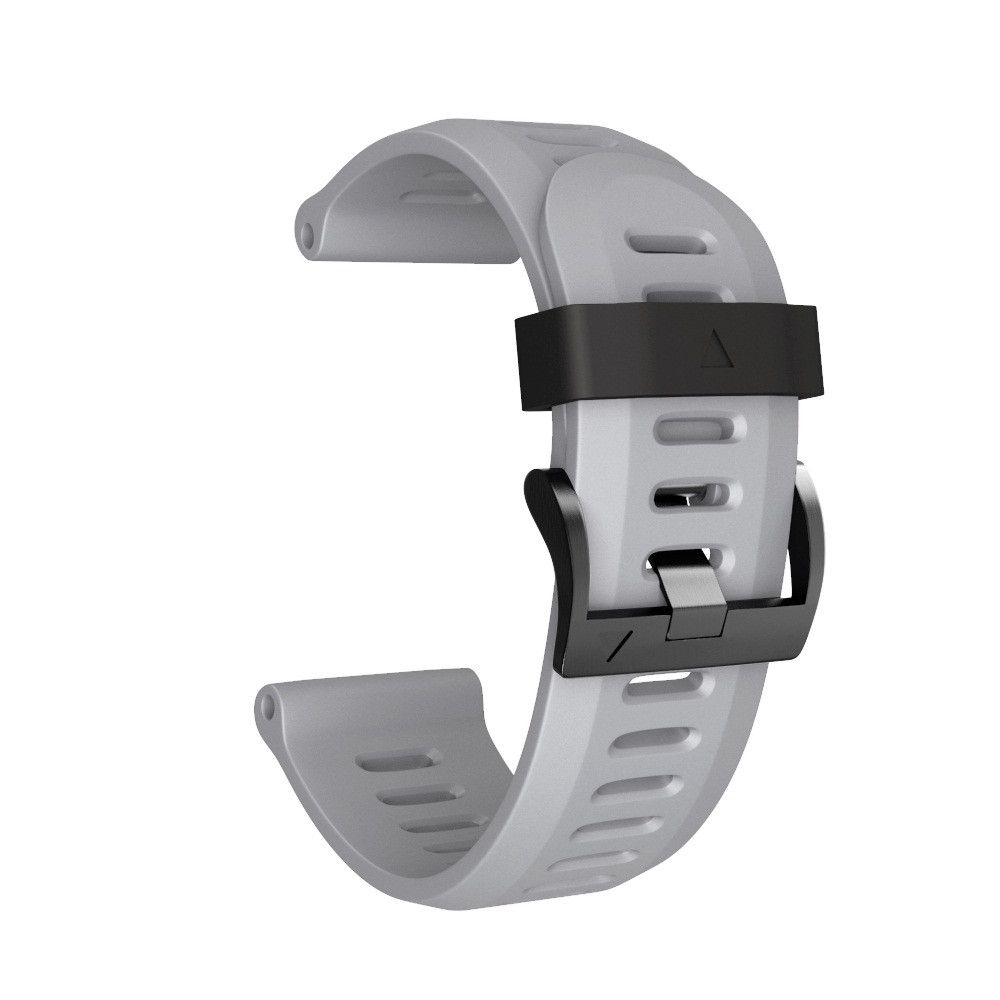 Pour Garmin Fenix 6X Pro Bracelet de montre à dégagement rapide en alliage  de titane 26 mm (gris titane)