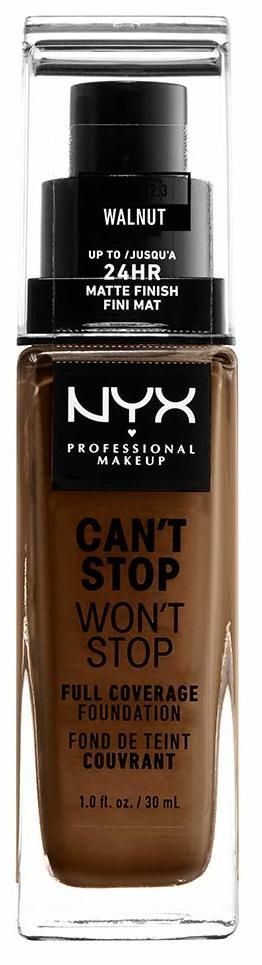 Nyx Can?T Stop Won?T Stop Full Coverage Foundation Walnut 30ml
