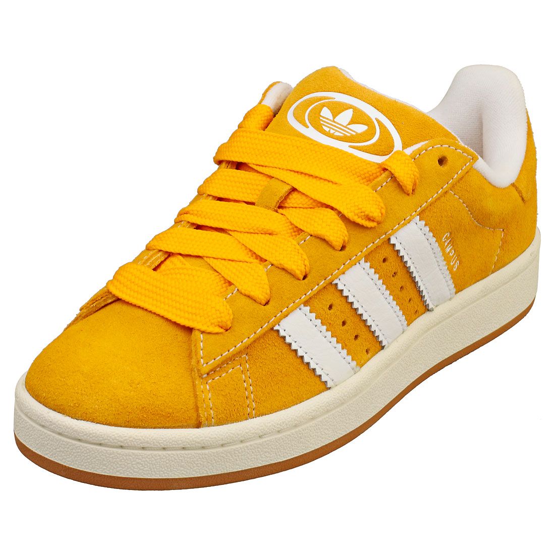 Adidas Campus 00s - Baskets Mode En Suède Jaune Blanc Unissexe - 38