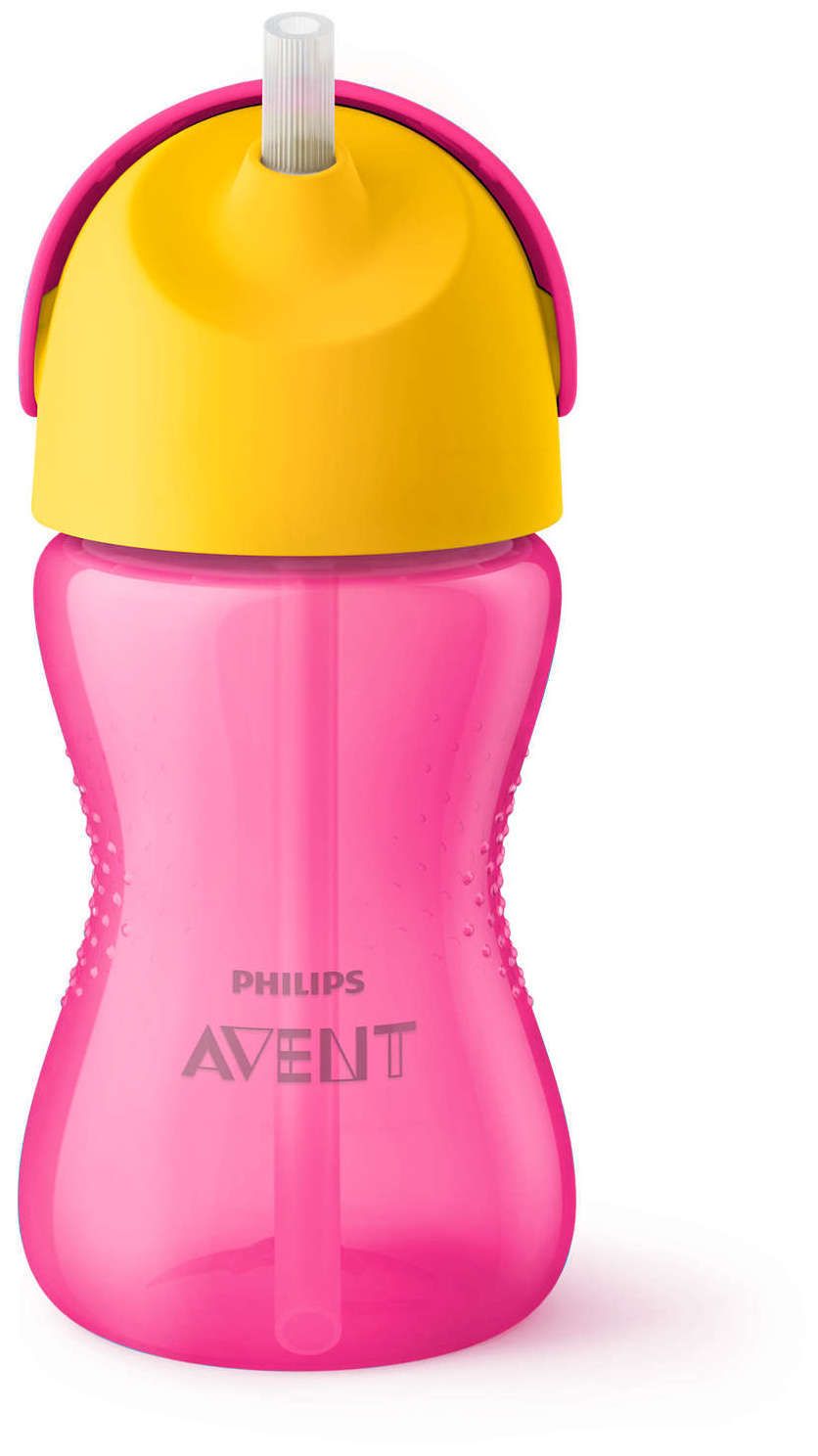 Tasse Paille 260 Ml Et Jaune Philips Avent