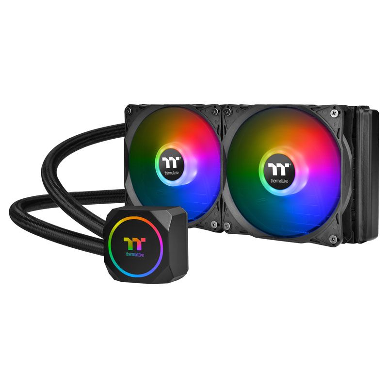 Thermaltake TH240 ARGB Sync - Système de refroidissement liquide de processeur - (pour : LGA1156, AM2, AM2+, AM3, LGA1155, AM3+, FM1, FM2, LGA1150, LGA1151, AM4) - cuivre - 120 mm