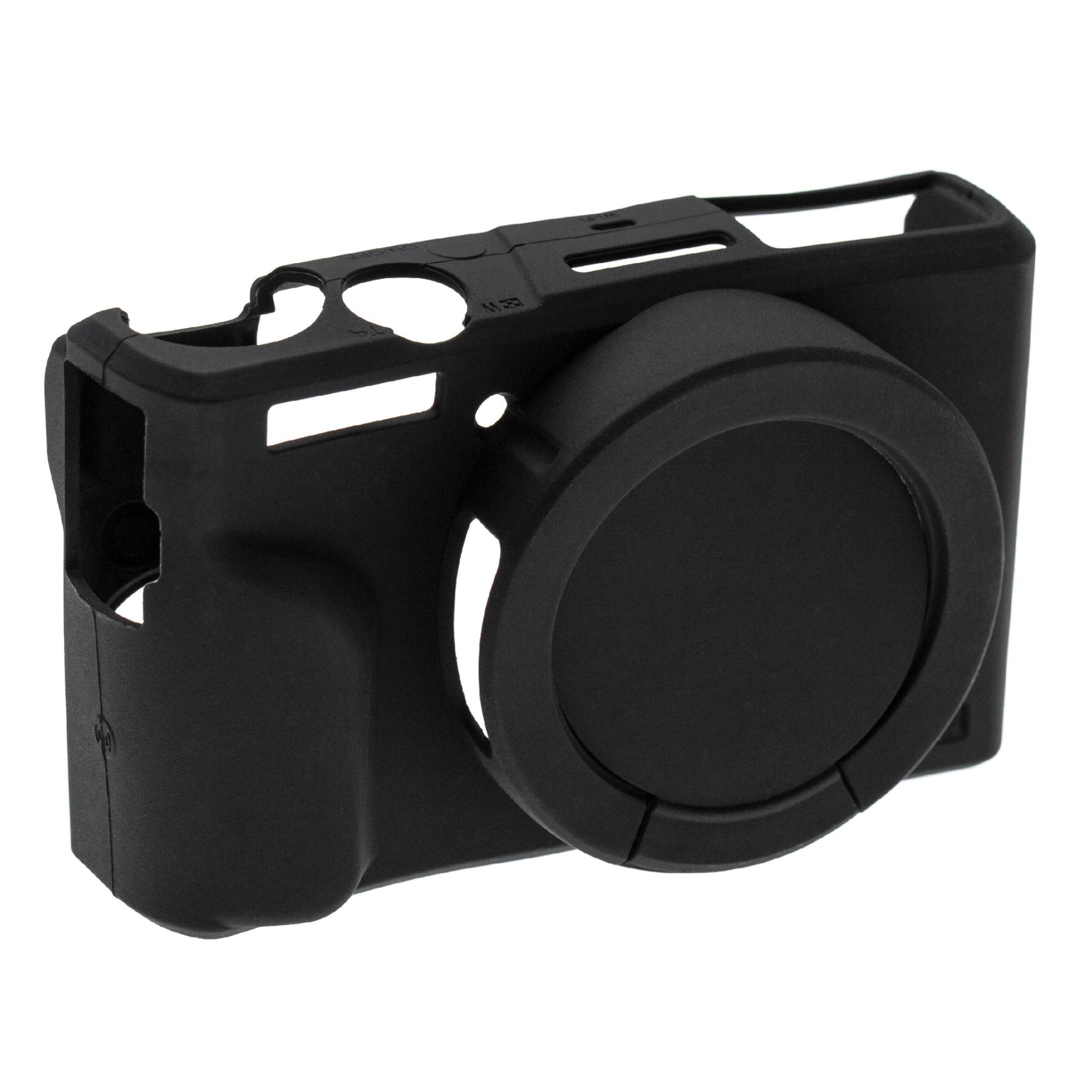 vhbw Housse compatible avec Canon Powershot G7X Mark III appareil photo - étui silicone, noir