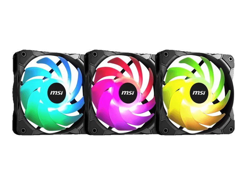 MSI MAX F12A 3 Ventilateur châssis 120 mm pack de 3