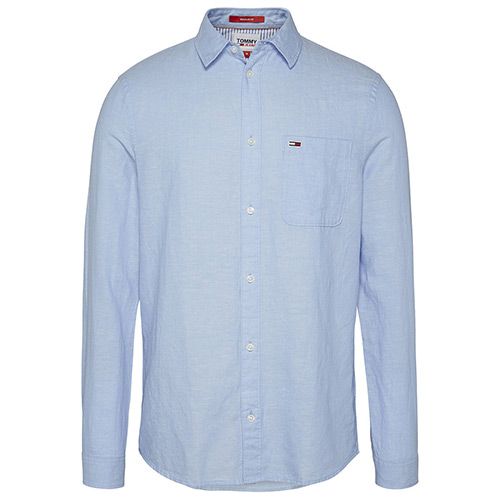 tommy hilfiger linen blend shirt - S