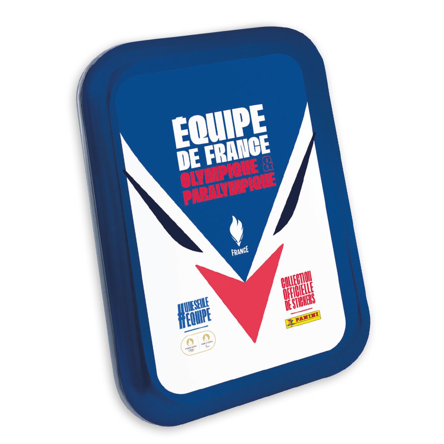 Boîte métal avec 10 pochettes + 2 cartes édition limitée PANINI JO 2024 Equipe de France - vue 2