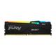 Kingston FURY Beast RGB - DDR5 - module - 16 Go - DIMM 288 broches - 5600 MHz / PC5-44800 - CL40 - 1.25 V - mémoire sans tampon - on-die ECC