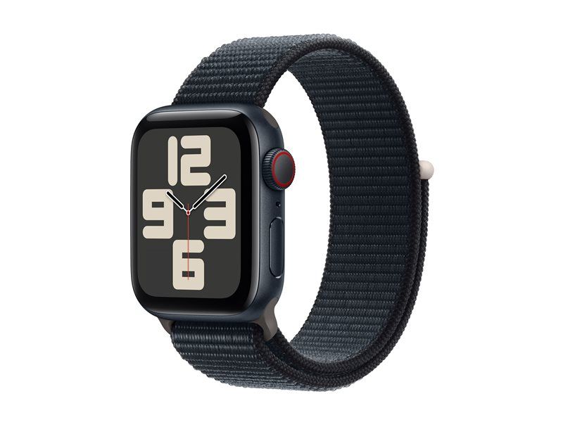 Apple Watch Se (Gps + Cellular) - 2e Génération - 40 Mm - Aluminium Minuit - Montre Connectée Avec Bracelet Sport - Textile - Minuit - Taille Du Poignet : 130-200 Mm - 32 Go - Wi-Fi, Lte...