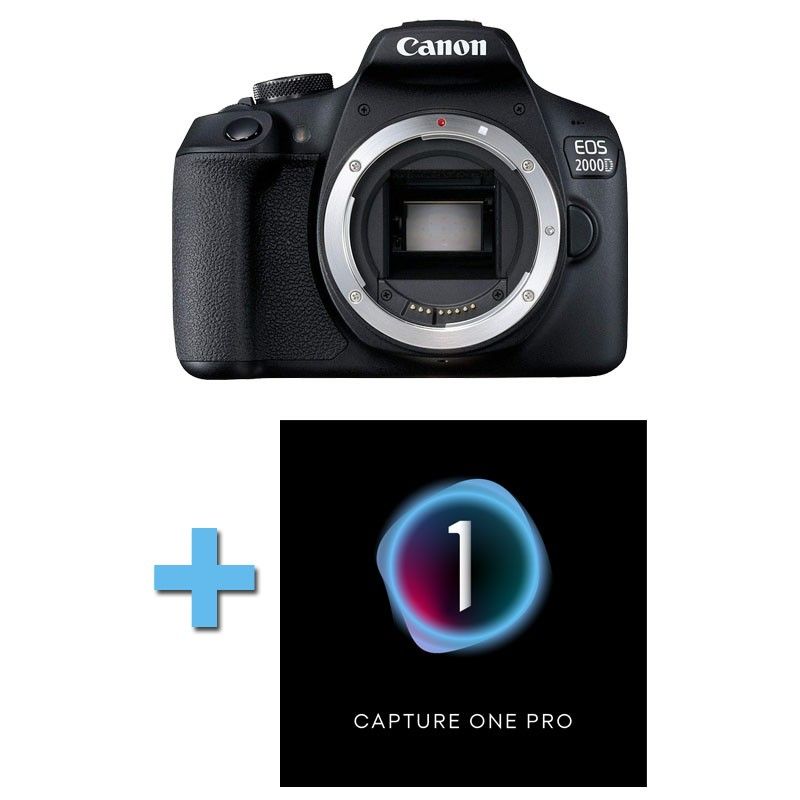 CANON EOS 2000D Nu Garanti 3 ans + Logiciel Capture One Pro