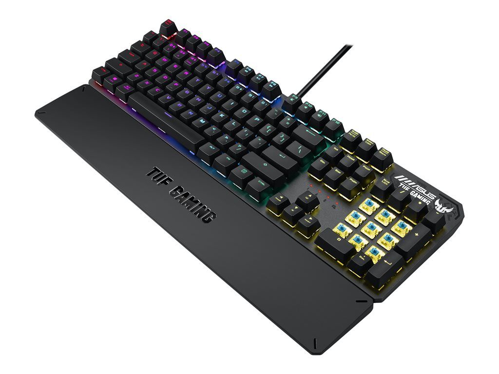 ASUS TUF Gaming K3 - Clavier gaming AZERTY - Switches Kailh Brown - Rétroéclairage RGB Aura Sync - 8 touches macro