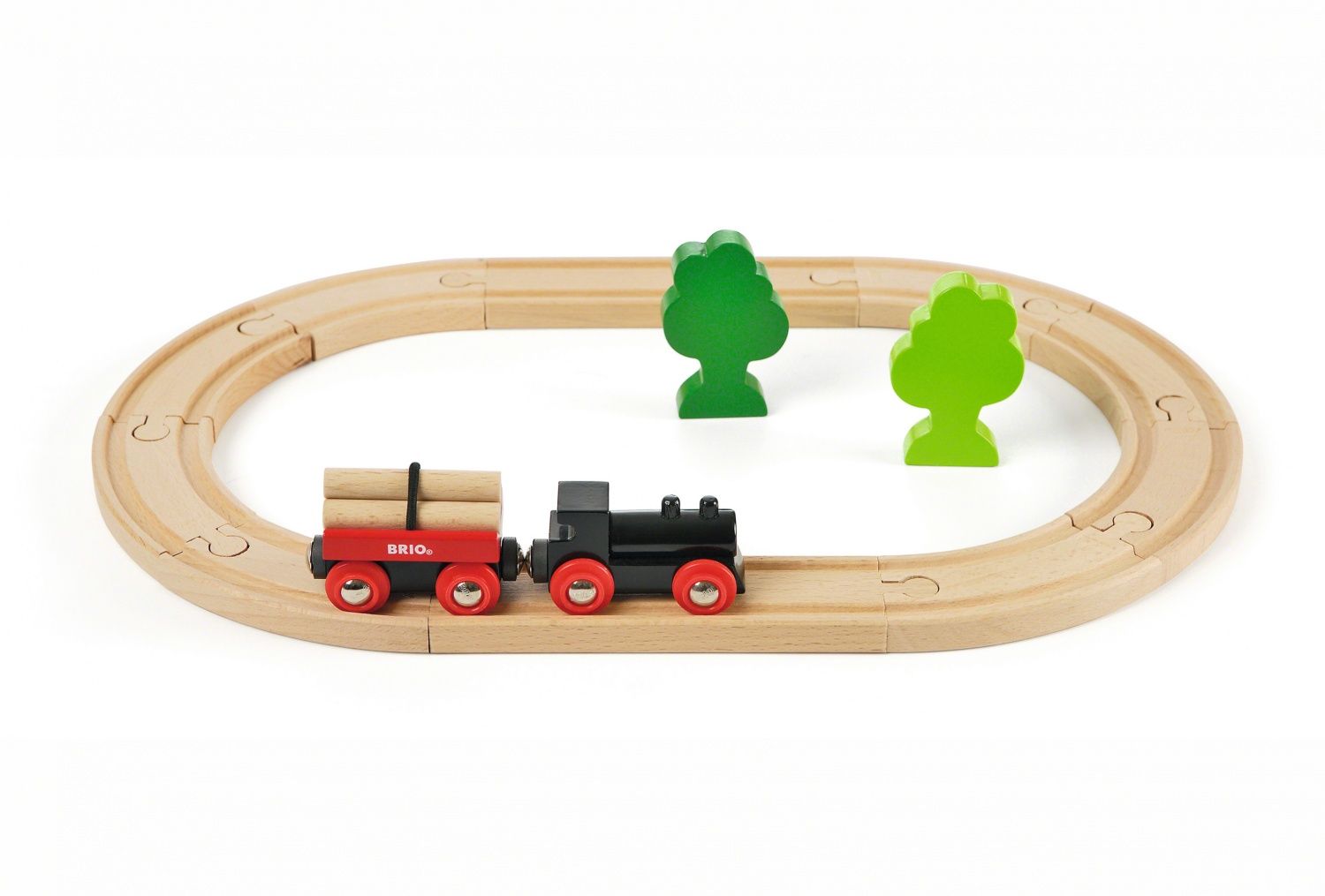 BRIO Classic 33042 Petit Circuit de Train En Foret Coffret complet 18 pièces Circuit de train en bois 100% bois FSC®® Jouet pour garcons et filles à partir de - vue 6