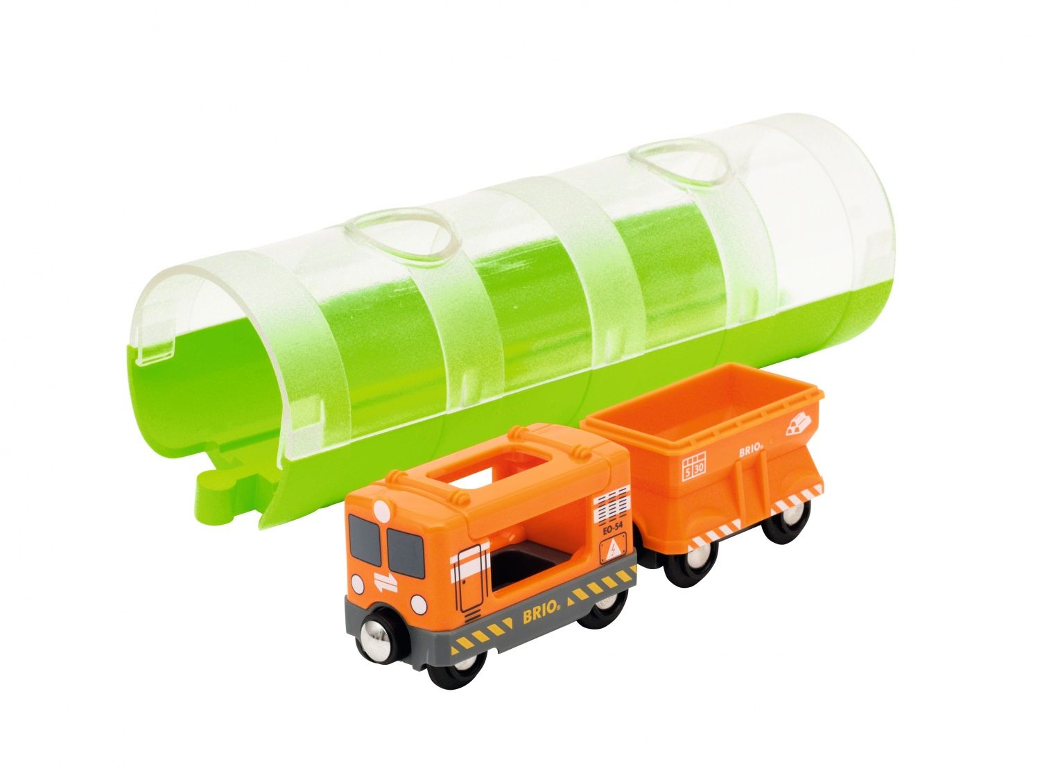 BRIO World 33891 Train Cargo et Tunnel Pour circuit de train en bois Système d'attache aimantée Jouet pour garçons et filles à partir de