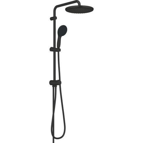 Colonne De Douche Avec Inverseur Manuel - Economie D'Eau - Grohe Vitalio Start System 250 - Noir Mat - 266802431