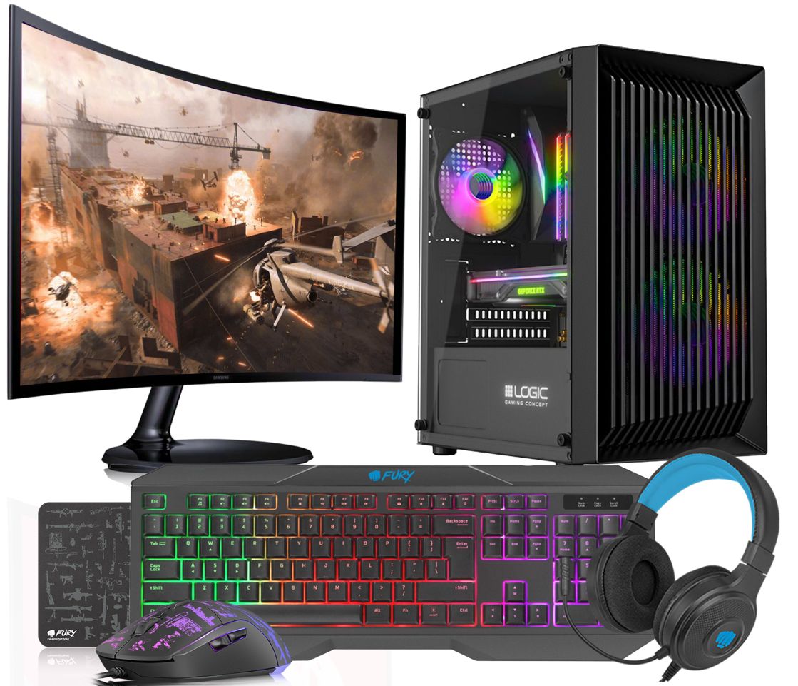 VIST RGB PC Gaming Ryzen 5 3600 RAM RX 6600 SSD .2 24 Windows 11 Pro - vue 2