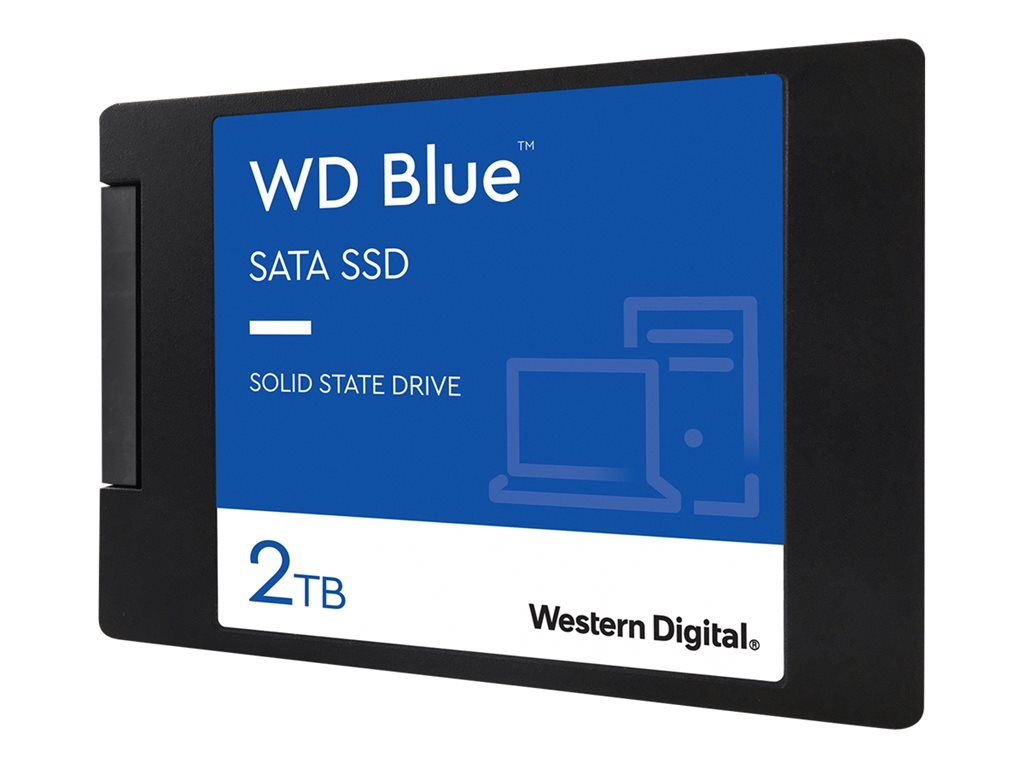 Disque SSD SATA WD Blue 3D NAND WDS200T2B0A - SSD - 2 To - interne - 2.5 - SATA 6Gb/s