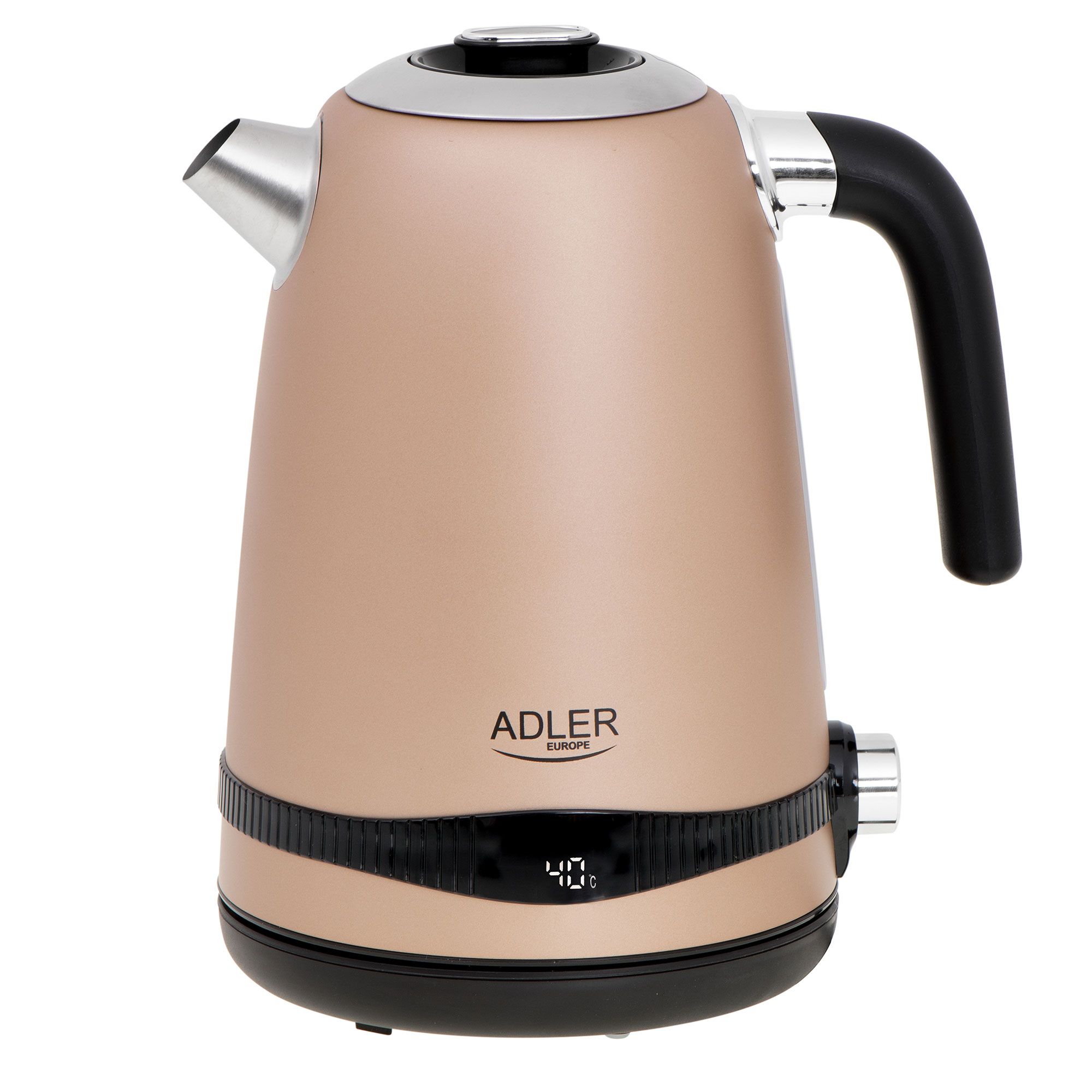 Bouilloire Vintage 1 7 sans BPA Contrôle de Température Inox. sans Fil Adler AD1295