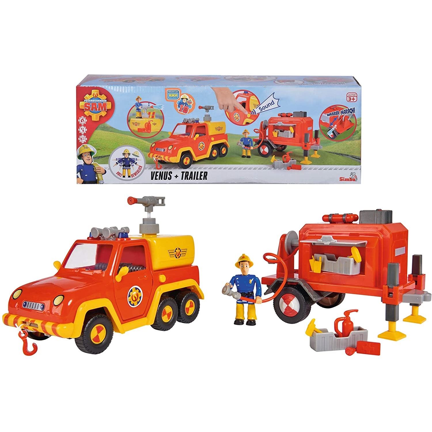 SIMBA Fireman Sam Venus with Trailer Neuf - vue 4