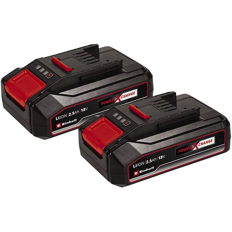 Système Double Batterie 2 5 Ah Power X Change Einhell Compatible avec tous les appareils Power X Change - vue 2