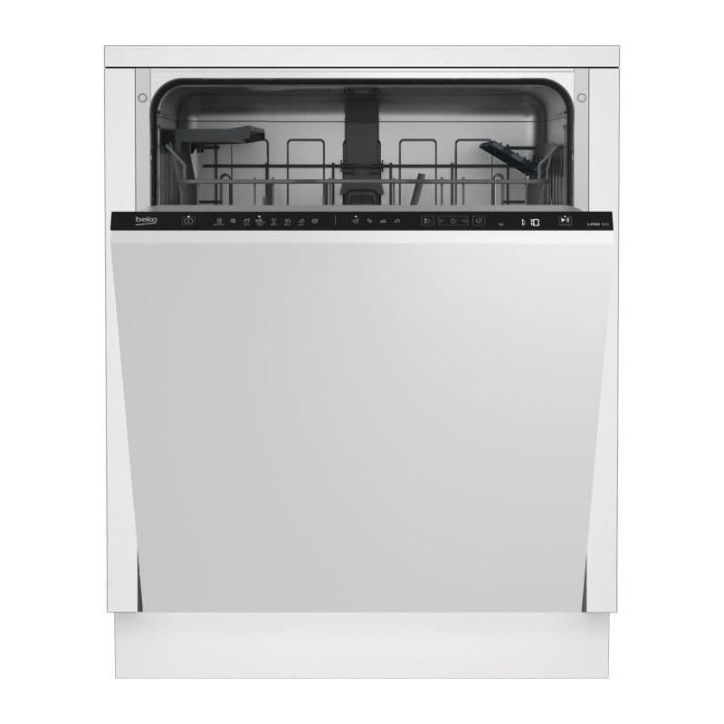 Lave vaisselle tout intégrable BEKO BDIN18441 14 couverts Induction L60cm 42dB Ouverture automatique - vue 3